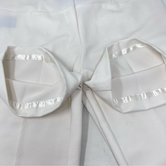 Worthington Modern Fit High Rise Straight Leg Trouser Slacks 8 NWT White - Picture 11 of 15